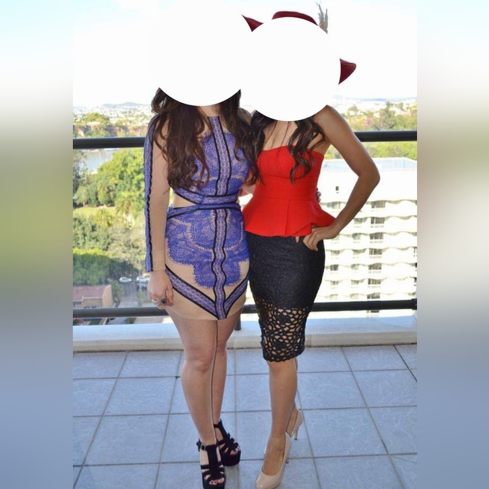 Sheike XS Red Cocktail Strapless Top